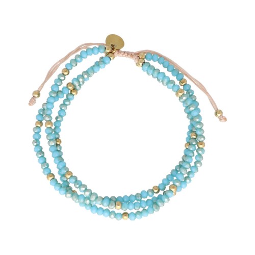 Pulsera acero y piedras naturales - SHA194