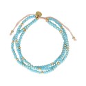 Pulsera acero y piedras naturales - SHA194