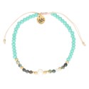 Pulsera acero perlas y piedras naturales - SHA200