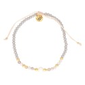 Pulsera acero perlas y piedras naturales - SHA203