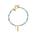 Pulsera acero y graven stone blue - SHA213BR