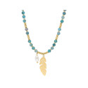 Collar acero y graven stone blue - SHA213CL