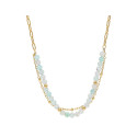 Collar acero y amazonite - SHA208CL
