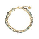 Pulsera acero y african turmaline - SHA207BR