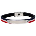 Pulsera piel y acero - 87BR011