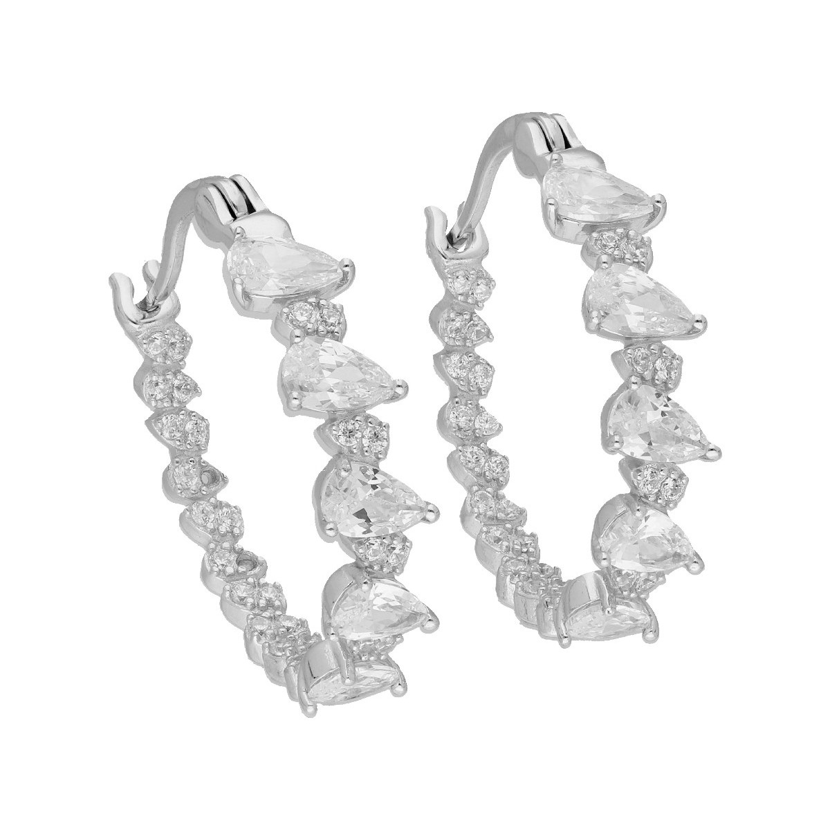 Pendientes plata y Premium Zirconia - LPZ097A