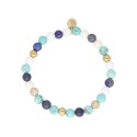 Pulsera acero y piedras naturales - SHA009-D