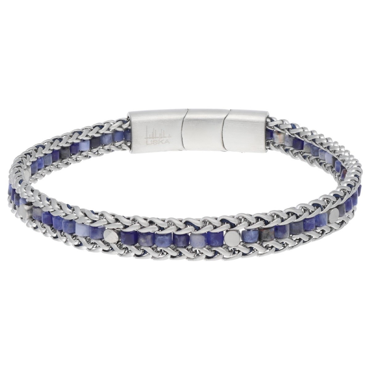 Pulsera acero y piedras naturales - RB245BR-A