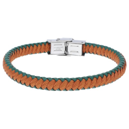 Pulsera acero y cuerda náutika  - 87BR008-NJ