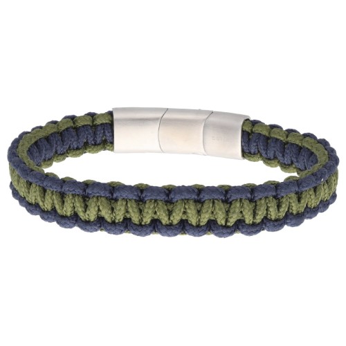 Pulsera acero y cuerda náutika - NTK035BR-V