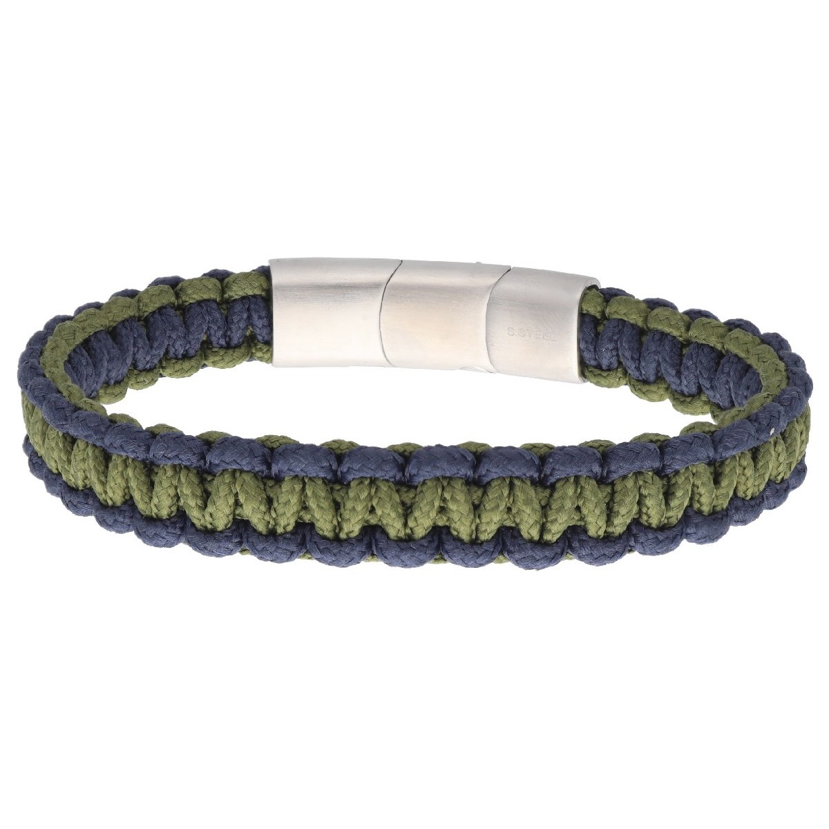 Pulsera acero y cuerda náutika - NTK035BR-V