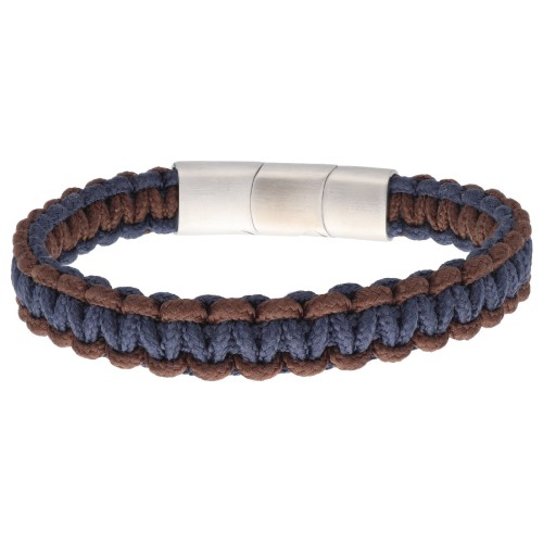 Pulsera acero y cuerda náutika - NTK035BR-A