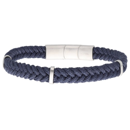 Pulsera acero y cuerda náutika - NTK037BR-A