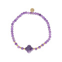 Pulsera acero y amethyst - SHA240-AM