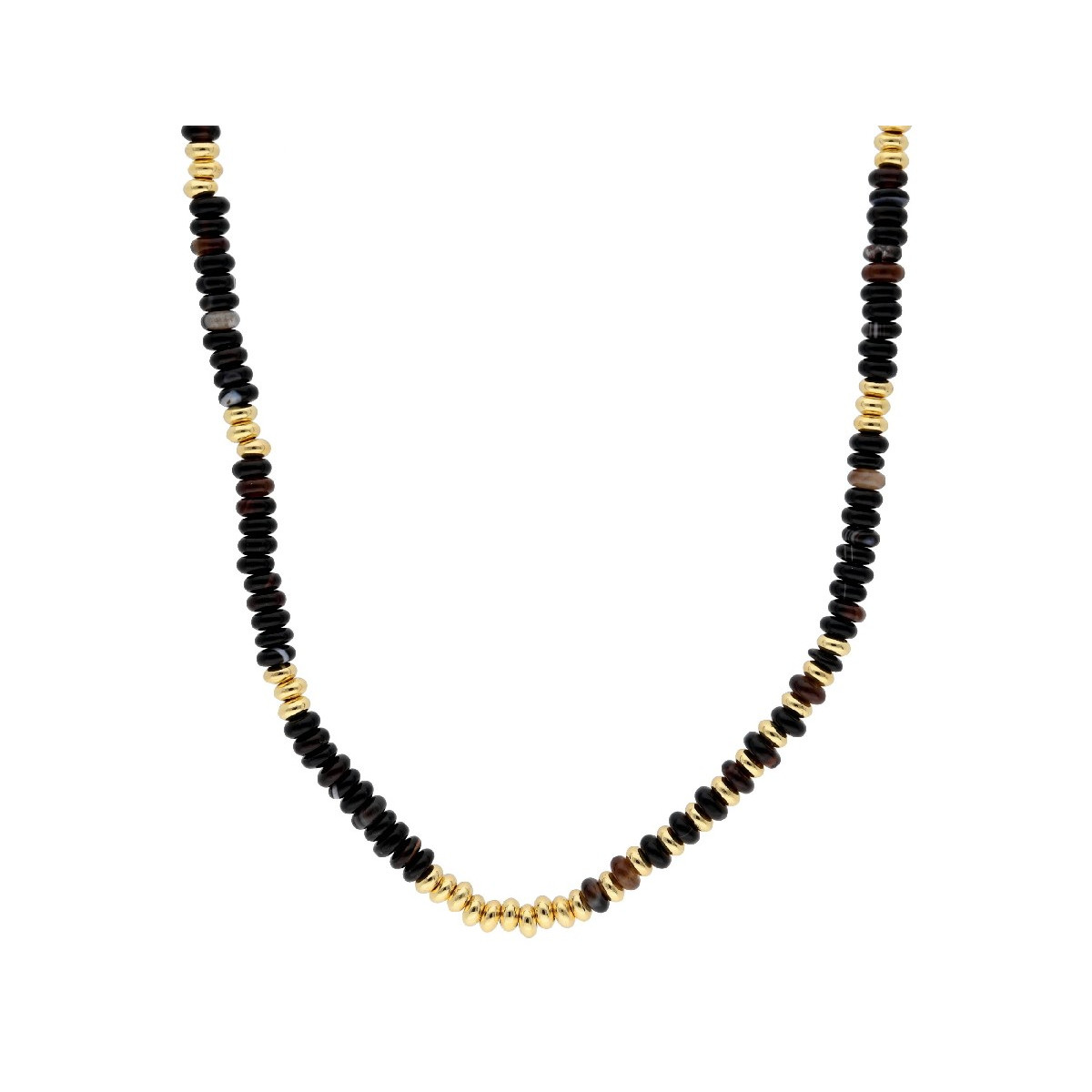Collar acero y piedras naturales - SHA228CL