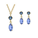 Conjunto plata y Liska Crystals - LSW4416C-DA
