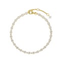 Pulsera plata y circonitas - LAD4762BR-D