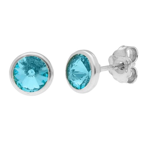 Pendientes plata y Liska Crystals 6mm - LSW3230A-T