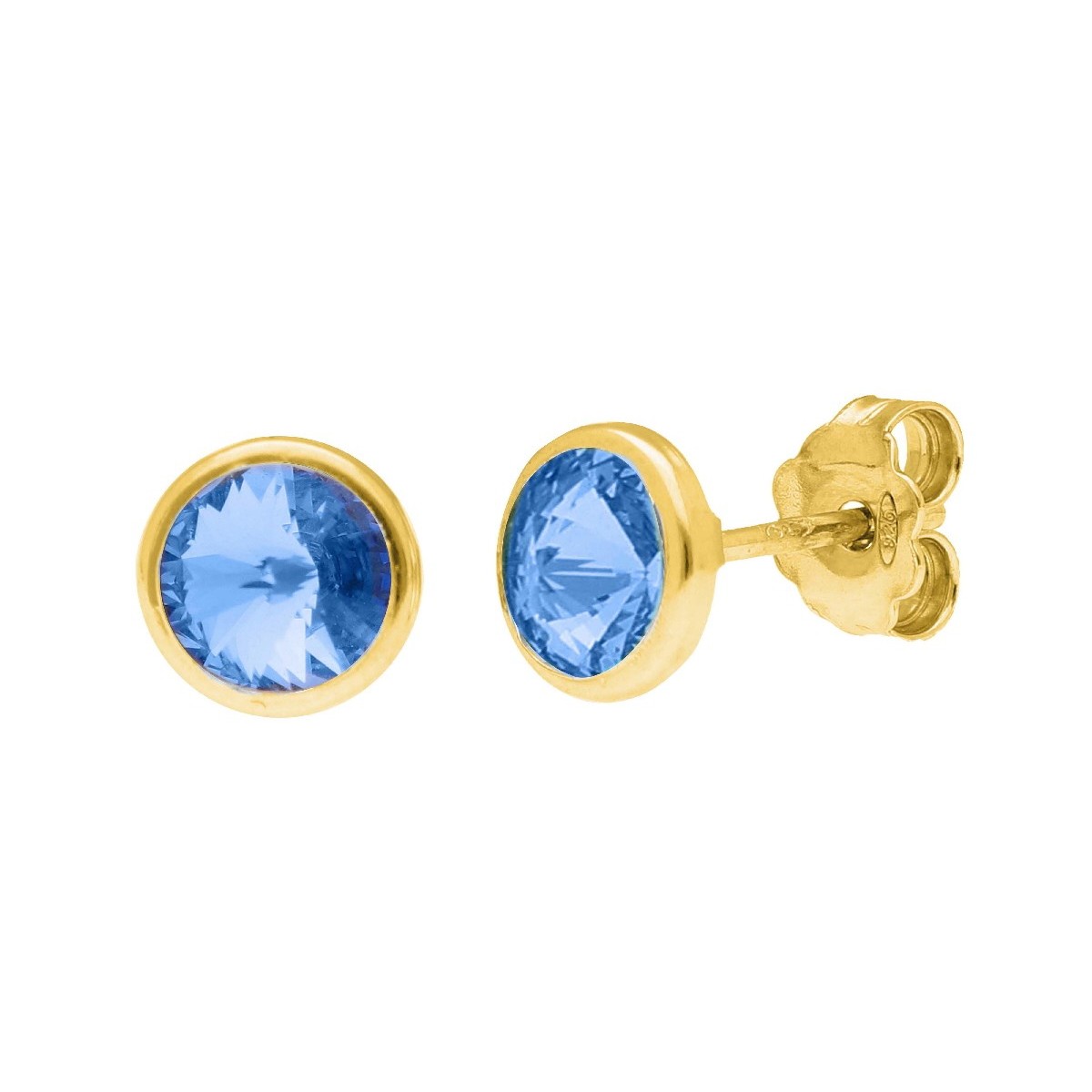 Pendientes plata y Liska Crystals 6mm - LSW3230A-DLS
