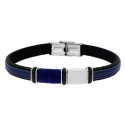 Pulsera piel y acero - 87BR012-A