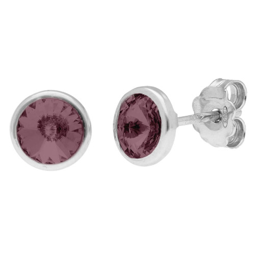 Pendientes plata y cristales Liska - LSW2015A-AP