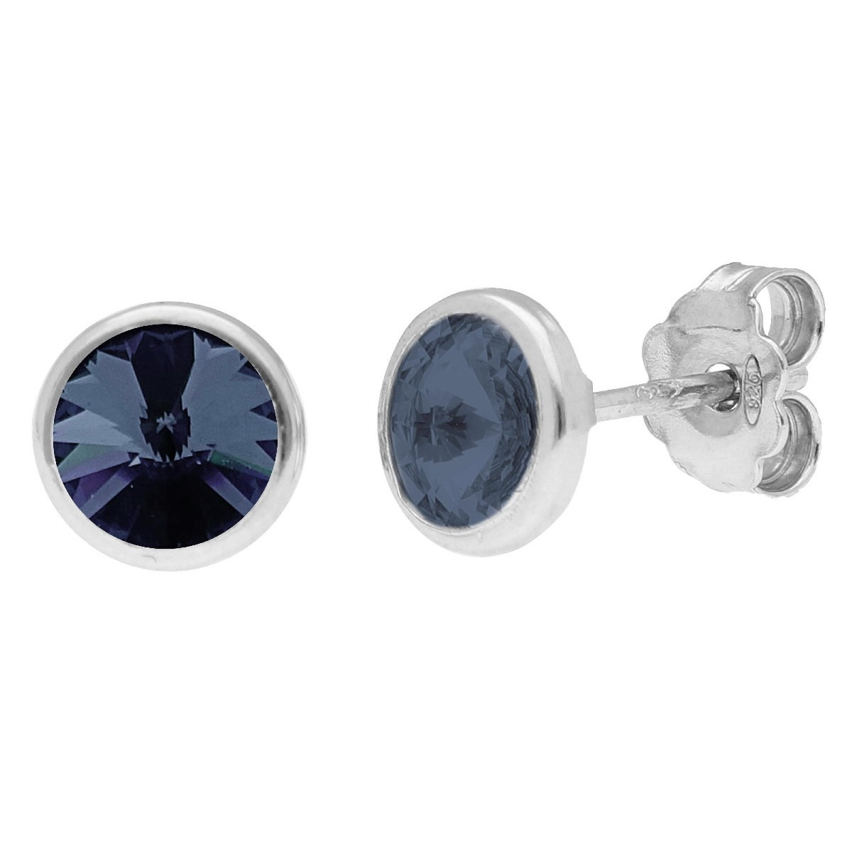 Pendientes plata y cristales Liska - LSW2015A-M