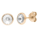 Pendientes plata y cristales Liska - LSW2015A-RB