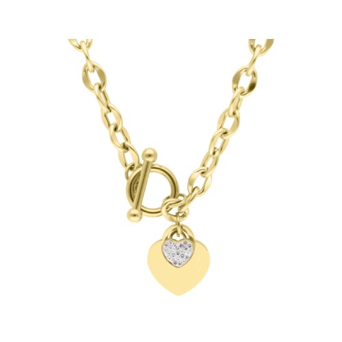 Cadena acero corazón -2cm - CH015CL-D