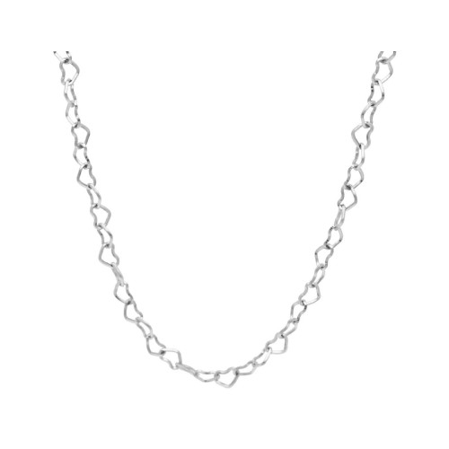 Collar corazones acero 40+5cm - CH050CL