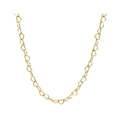 Collar corazones acero 40+5cm - CH050CL-D