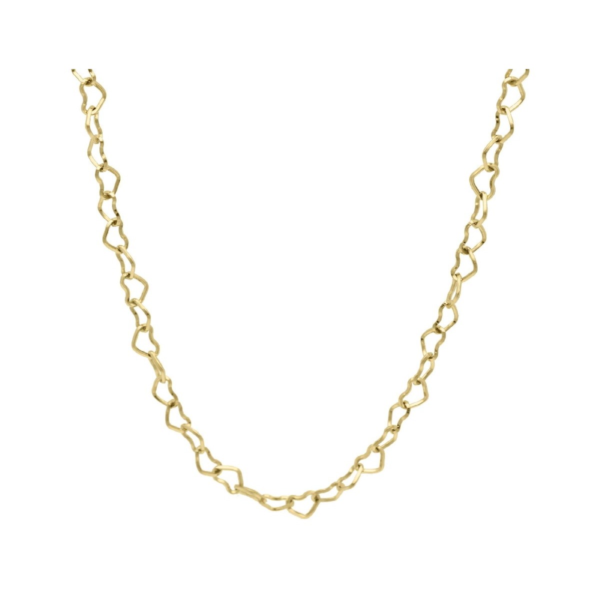 Collar corazones acero 40+5cm - CH050CL-D