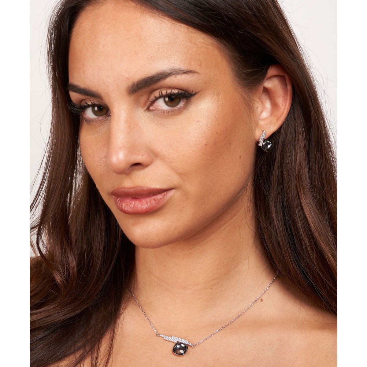 Colgante plata y Liska Crystals - LSW0192CL-SN