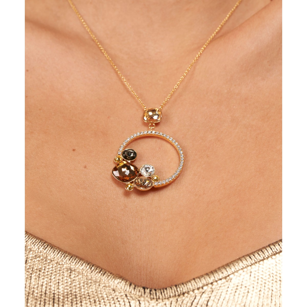 Colgante plata y Liska Crystals - LSW0194CL-DLT