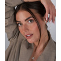 Pendientes corazones plata y Liska Crystals - LSW4397A-D