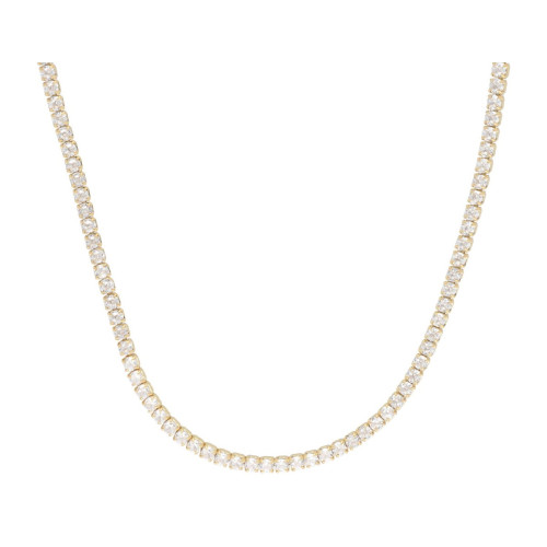 Collar plata y circonitas 2mm - LAD1074CL-D