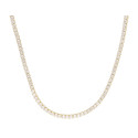Collar plata y circonitas 2mm - LAD1074CL-D