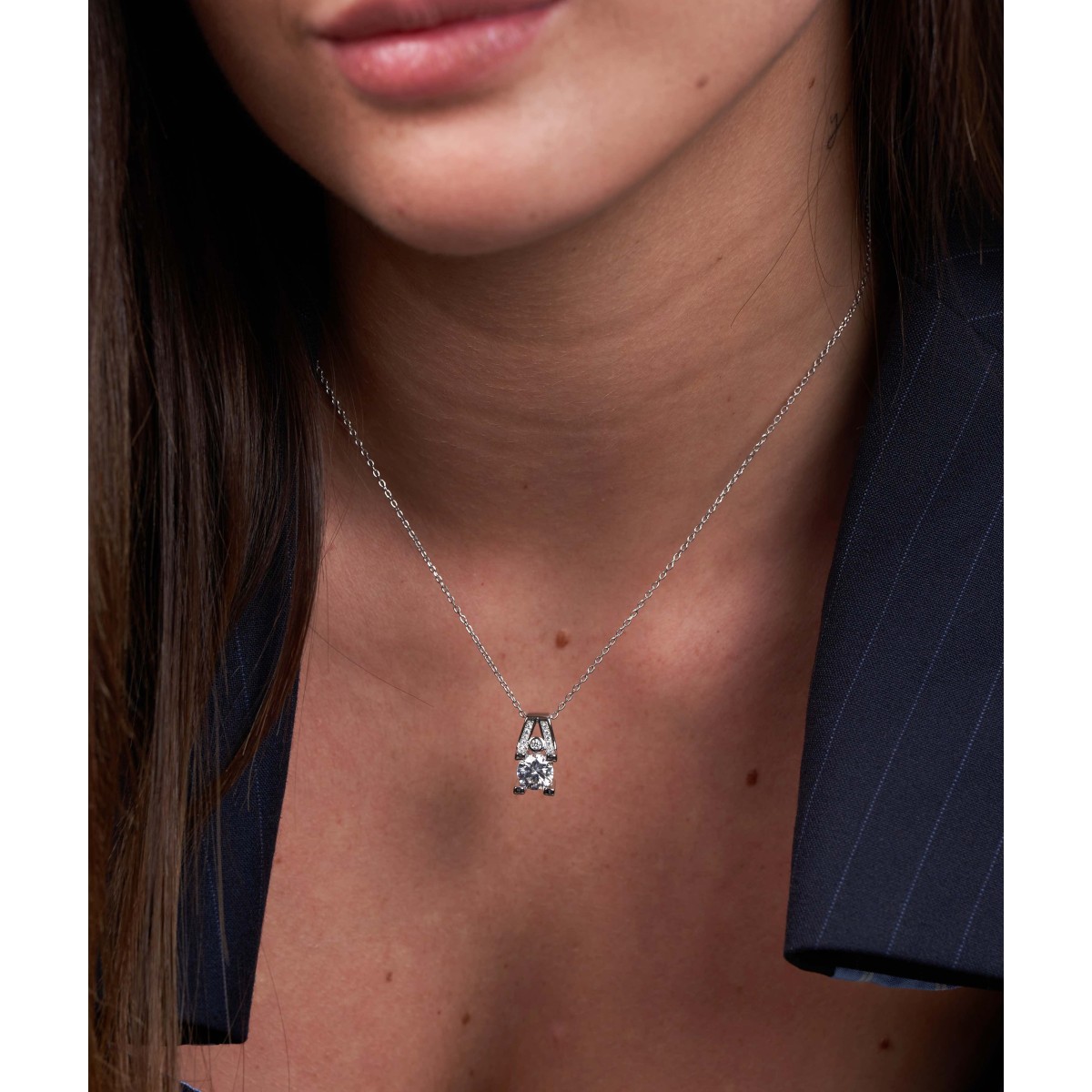 Colgante plata y Premium Zirconia - LPZ050CL