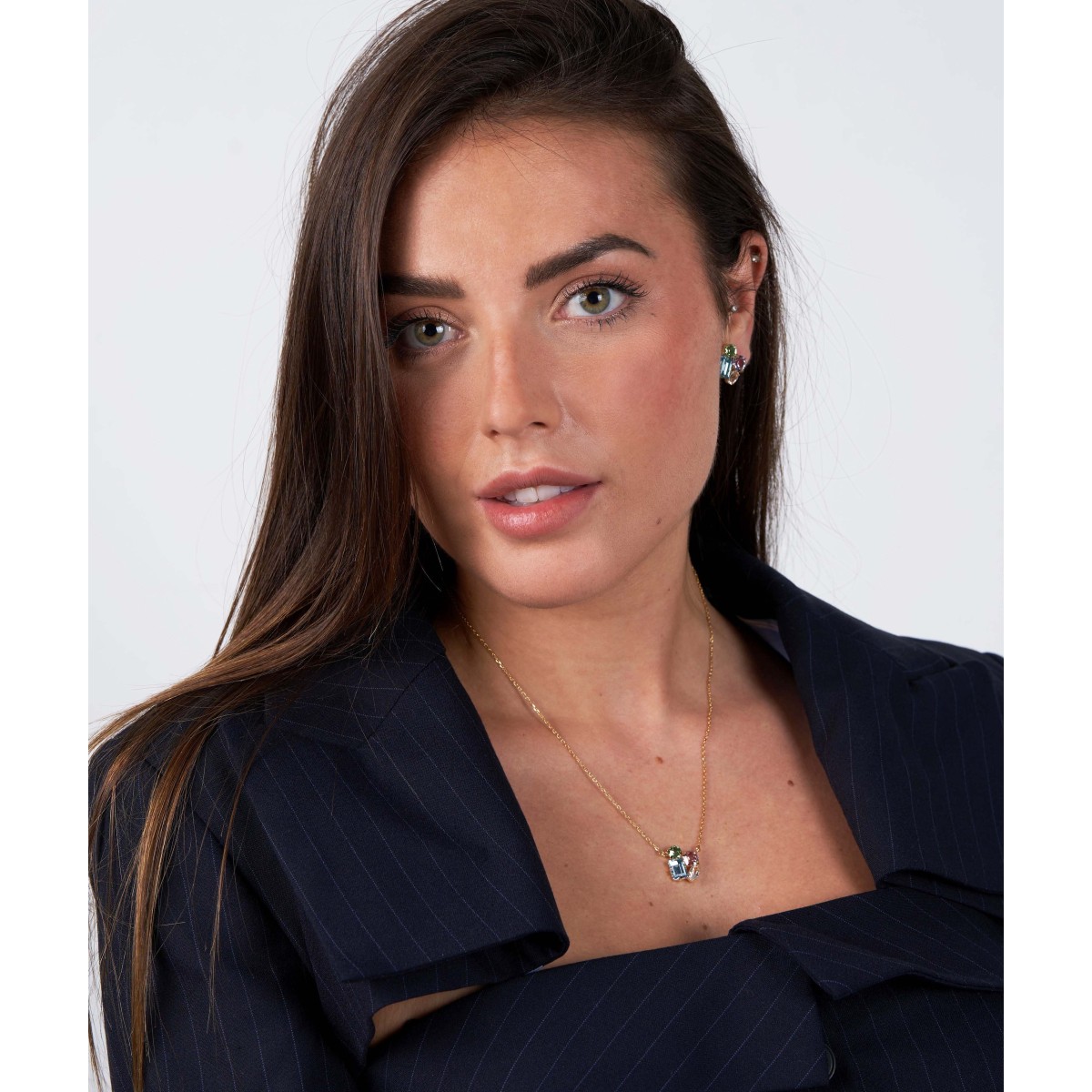 Collar plata y Liska Crystals - LSW4406CL