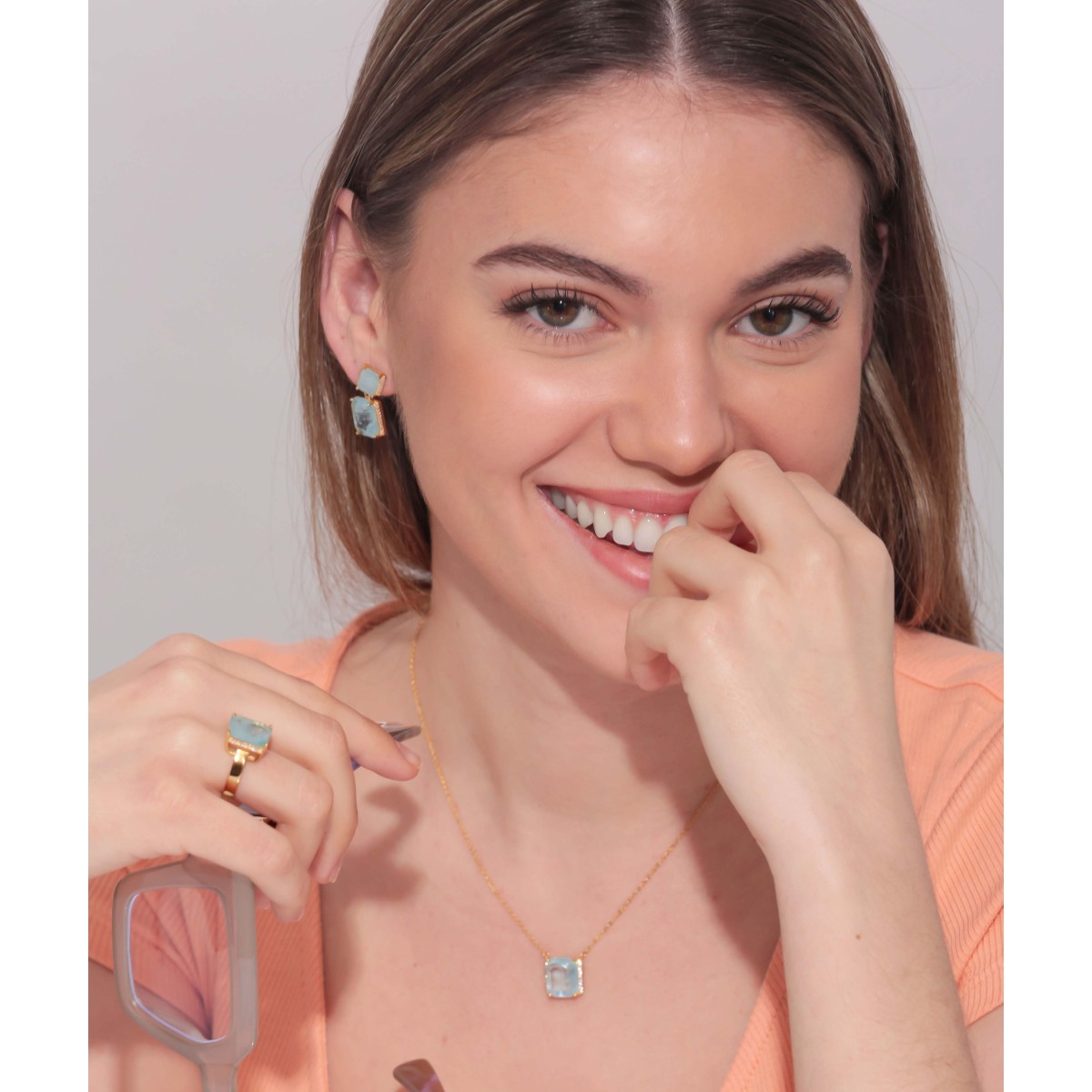 Pendientes plata y circonitas - MED388A-A