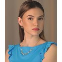 Collar plata y perlas  Liska Crystals - LSW4395CL-D