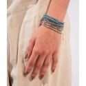 Pulsera acero y piedras naturales - SHA192