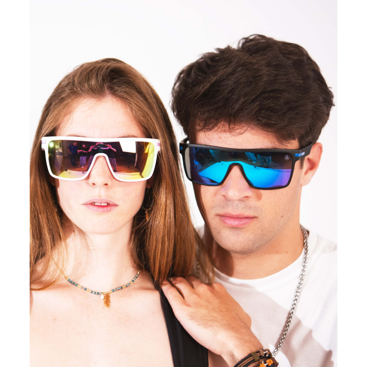 Collar acero y graven stone blue - SHA213CL