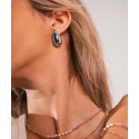 Pendientes gota de acero 31mm largo - CH070A-1