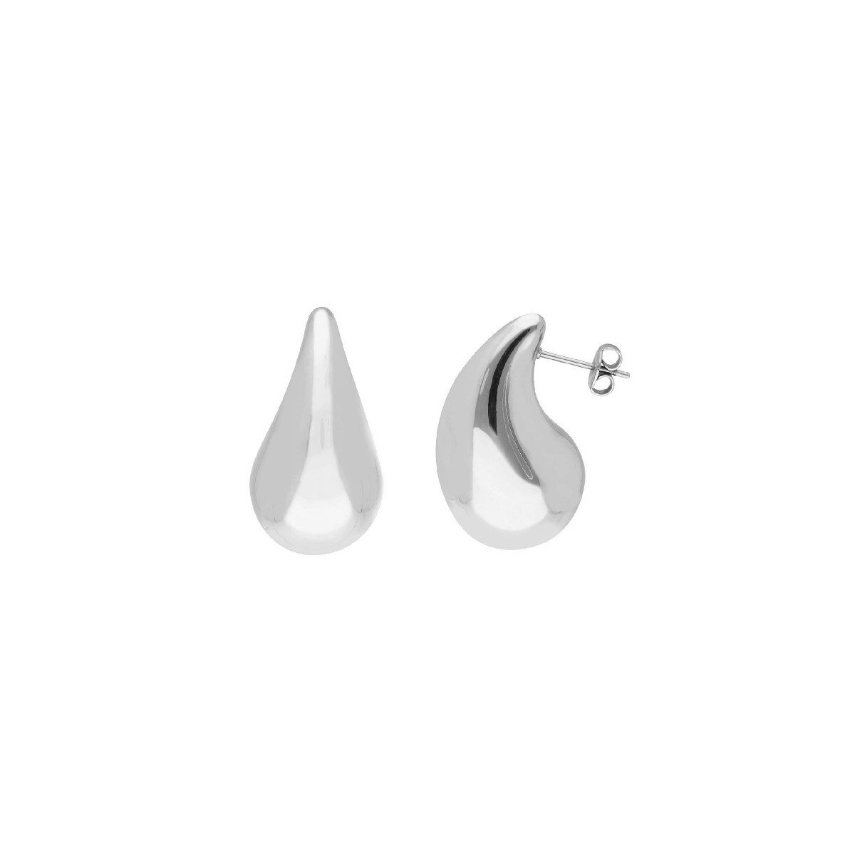 Pendientes plata gota 13x7mm - LAF6489A-13