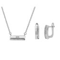 Conjunto plata y circonitas - MED297C
