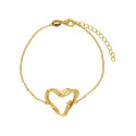 Pulsera corazón plata Karol G - MED396BR-D