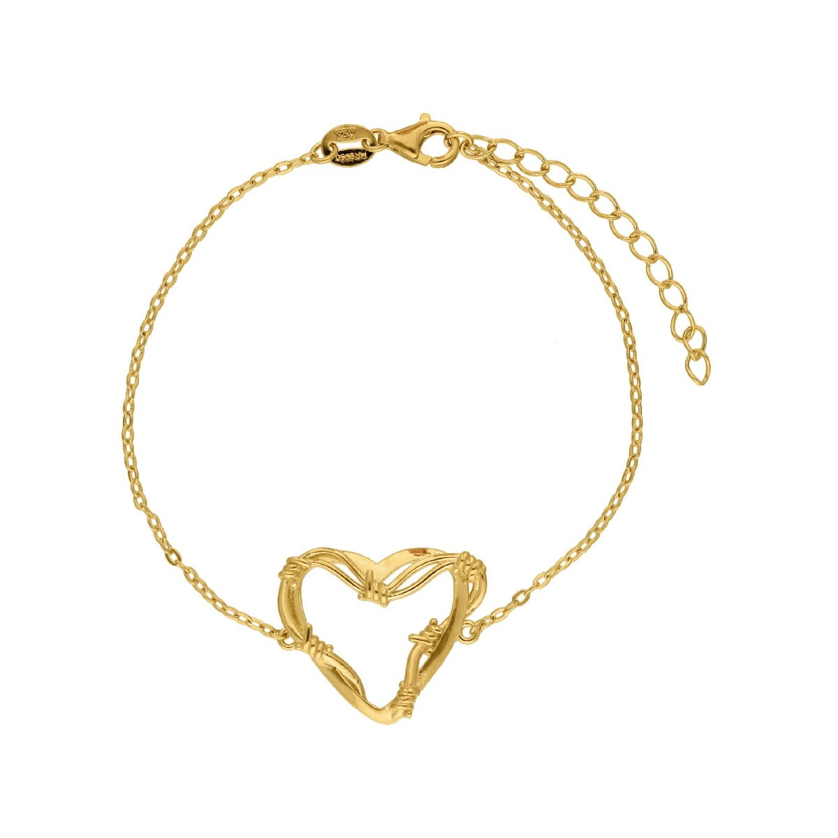 Pulsera corazón plata Karol G - MED396BR-D