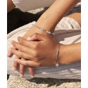 Pulsera plata y Liska Crystals - LSW3236BR-AQ