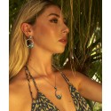 Pendientes plata y Liska Crystals - LSW0194A-AQ