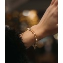 Pulsera plata y perlas  Liska Crystals - LSW4395BR-D
